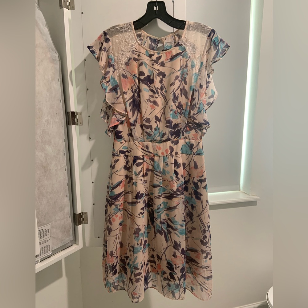 BCBG Pink Flower Dress